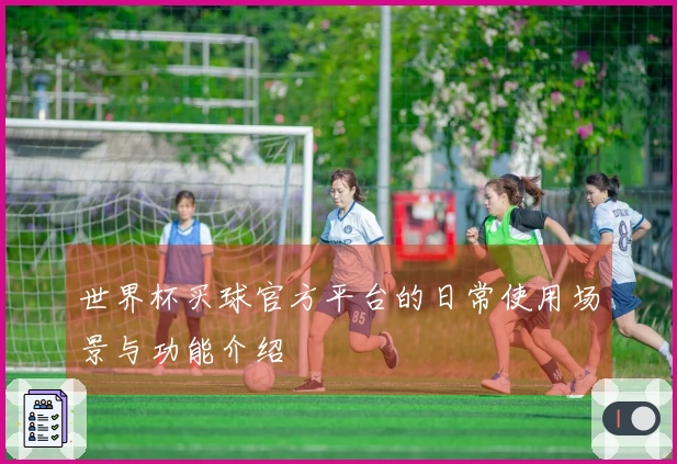 世界杯买球官方平台的日常使用场景与功能介绍